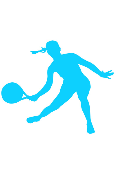 StoryGift Romania Sticker Autocolant 70CM Exterior cu o jucatoare de tenis - ...