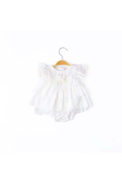 Babydola Kız Bebek Kısa Kollu Elbise-13658