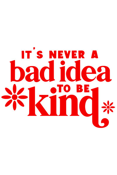 StoryGift Romania Sticker Eticheta 40CM Exterior cu textul "It's never a bad ...
