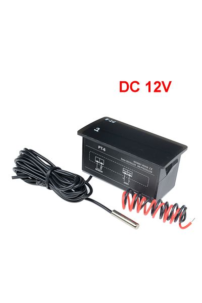 Choice مقياس درجة حرارة السيارة PT-6 DC 12V، مقياس حرارة رقمي، مقياس رطوبة، درجة حرارة إلكترونية، رطوبة