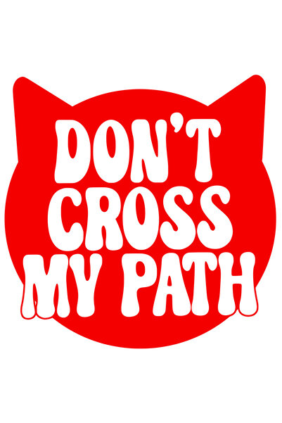 StoryGift Romania Sticker Eticheta 40CM Exterior cu textul "Don't cross my pa...