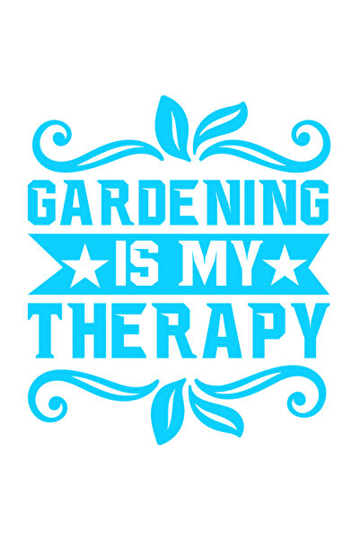 StoryGift Romania Sticker Exterior cu textul "Gardening is my therapy" - grad...
