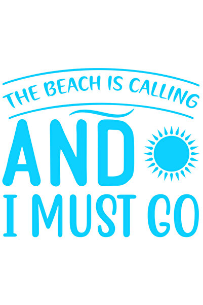 StoryGift Romania Sticker Exterior cu ilustratie in care apar soarele si textul "The beach is calling and I