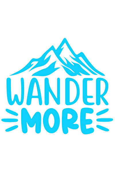 StoryGift Romania Sticker Exterior cu munti si mesajul care te indeamna sa hoinaresti/ratacesti mai mult in