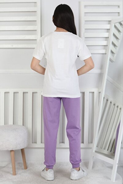 bunny hopp 100% Cotton Summer Short-Sleeved Anti-Sweat Soft Fabric Girl's Pajamas Set