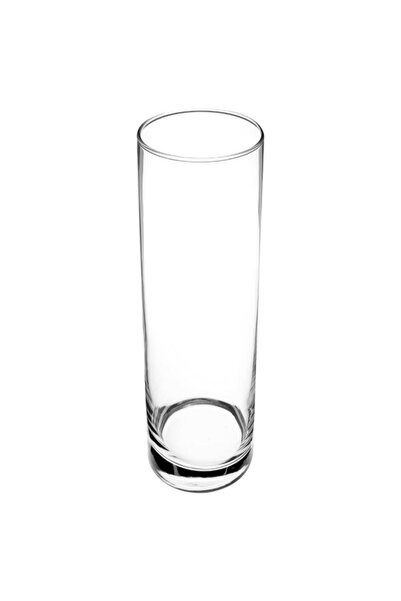 Atmosphera مزهرية زجاجية حديثة مزخرفة على شكل أسطواني مقاس 26 × 8 سم