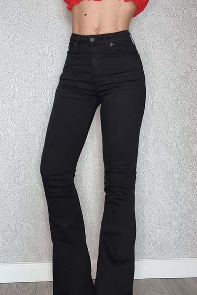FashionForYou Women's flared jeans Seline, black, 36