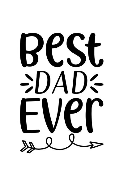 StoryGift Romania Sticker Exterior pentru cel mai bun tata cu mesaj in englez...