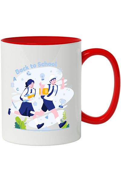 StoryGift Romania Mug With Message In English Back To School, Trophy, Uniform, Books, Multicolor 330, With ,STG.