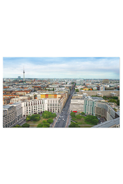 StoryGift Romania Tablou Canvas Vedere Aeriana A Pietei Leipziger, Berlin Aer...