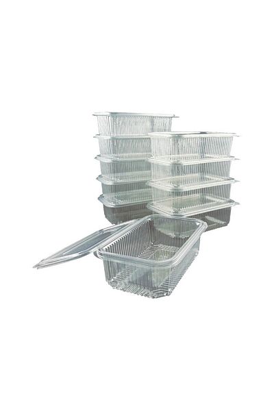 Kullan At Plastic 10Pcs Leakproof Lid Locking Storage Container - 750 Cc