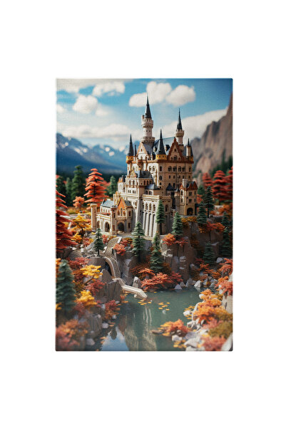 StoryGift Romania Tablou Canvas: Zi Insorita La Castel Din Basme Rasarit De S...