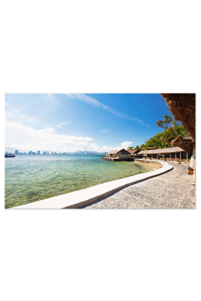 StoryGift Romania Tablou Canvas Profilul Nha Trang, Vietman, Peisaj Nocturn, ...