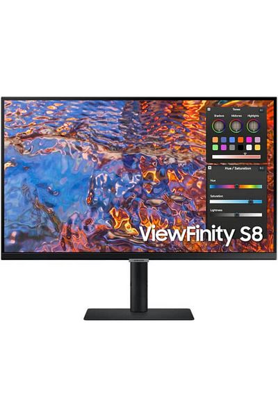 Samsung 27" ViewFinity S8 UHD Monitor, 4K (3840x2160), IPS Panel, HDR400, USB-C Connectivity, Black