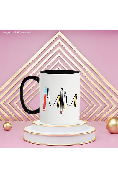 StoryGift Romania Mug With Name Iuliu, and Funny Message, Curious, Sociable, Galagio, 330ml, Ceramics, With,STG.