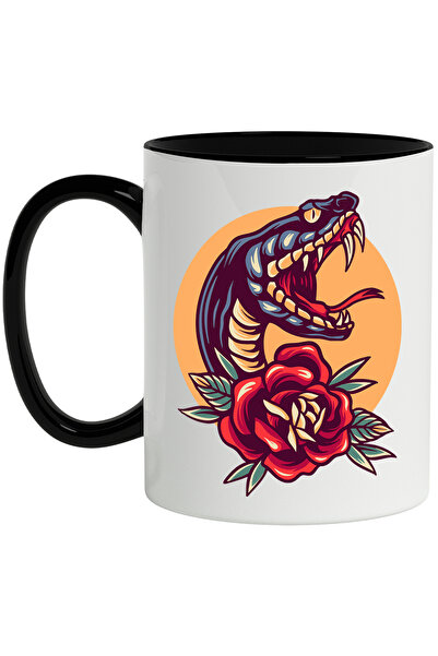 StoryGift Romania Cana Cu Sarpe, Soare, Colti, Floare, Trandafir, Frunze, Mul...