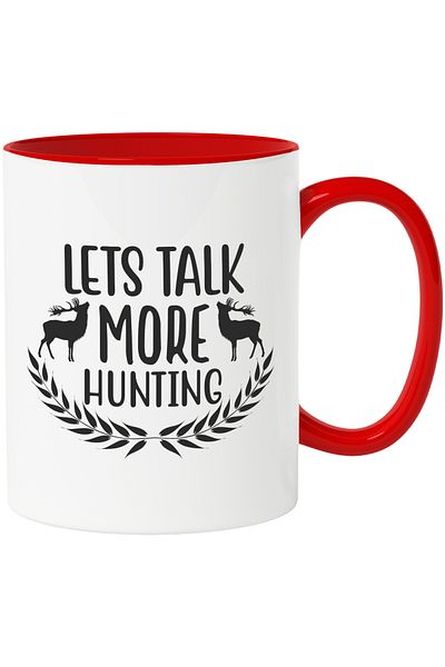 StoryGift Romania Mug with 2 deer for hunting enthusiasts - many discussions with Maner Rosu, Cu Man, STG.