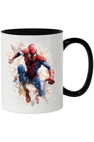 StoryGift Romania Superhero Mug, Marvel, Spider-Man, Peter Parker, Avengers, Multicolor 330, With,STG.