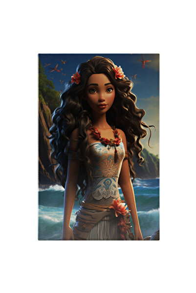 StoryGift Romania Tablou Canvas: Printesa Moana Arta, Barbie, Frumusete, Brun...