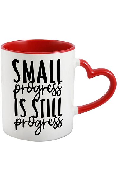 StoryGift Romania Mug with the text "Small progress is still progress" - small progress is still progress, With,STG.