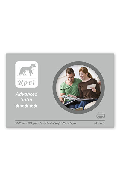 ROVİ Hârtie foto satinată Rovi Advanced 280gsm 50yp 13x18
