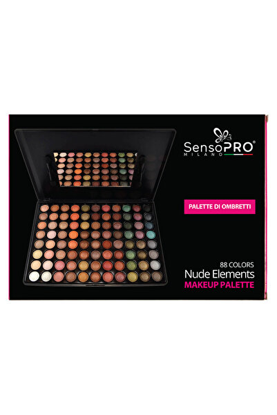 SensoPRO Milano Kit fard de pleoape Nude Elements SensoPRO Milano, 88 de culori