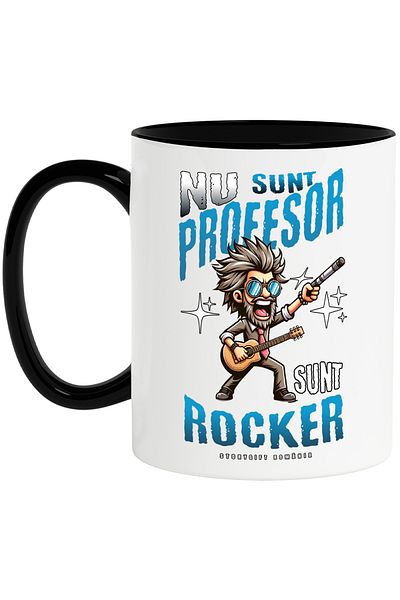 StoryGift Romania Mug I'm not a Teacher, but a cool funny school Roacker, 330ml, Ceramic with Ma, Cu, STG.