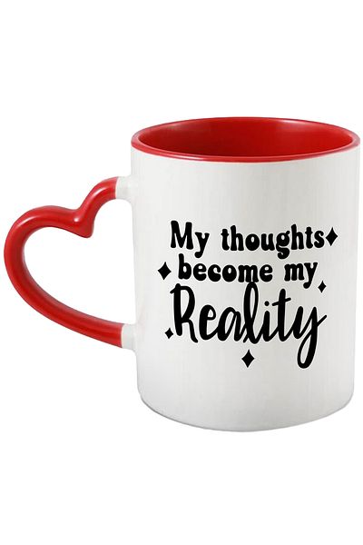 StoryGift Romania Mug for those who believe that their thoughts become their reality - message, With, STG