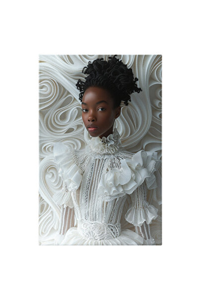 StoryGift Romania Tablou Canvas: Fetita Mulatra Cu Parul Impletit Dreaduri In...