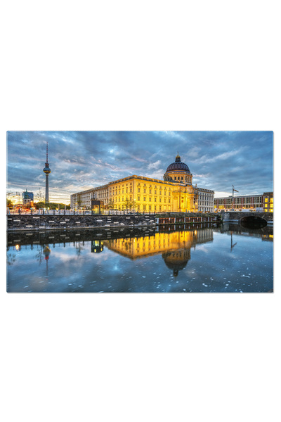 StoryGift Romania Tablou Canvas Palatul Orasului Berlin Reconstruit Cu Televizorul, Arhitectura, Calatorie, Oras