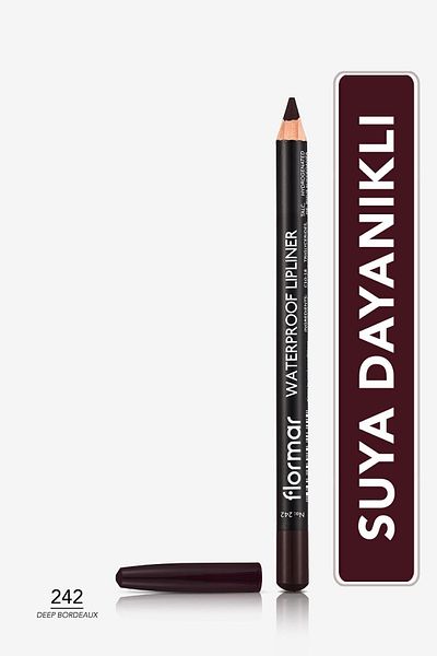Flormar Waterproof Waterproof Lipliner - Deep Bordeaux Lip Liner No:242 1.14g