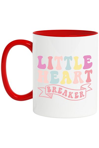 StoryGift Romania Mug with the text in English "Little heart breaker" - the little heart breaker, With ,STG.