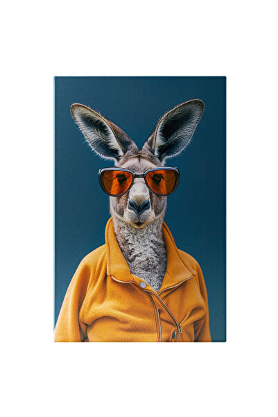 StoryGift Romania Tablou Canvas Cangur În Jachet Flece Pufoasă Și Călduroasă ...