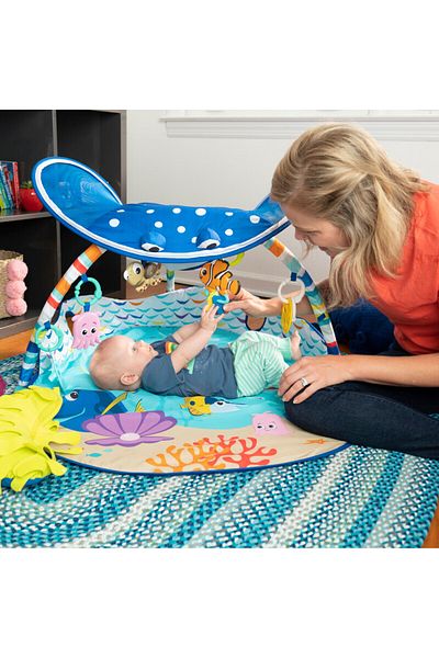 Bright Starts Finding Nemo Lights & Music Baby Play Gym with Toys | Ages 0+