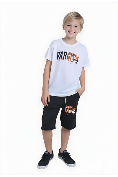 FYK KİDS Boys' Printer - Varciity Printed
