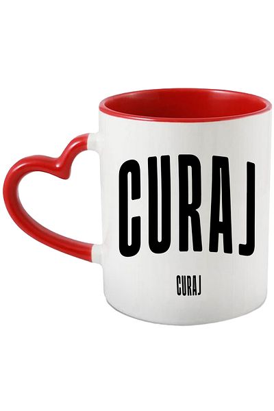 StoryGift Romania Mug The Word Courage, Motivational, Self Help, Self Understanding, Appreciation, Spe, With, STG.