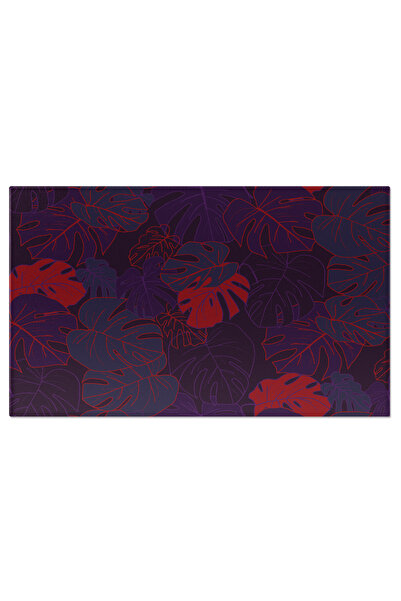 StoryGift Romania Tablou Canvas: Design Modern Cu Frunze In Stil Abstract - I...