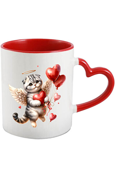 StoryGift Romania Cana Cu O Pisicuta Cu Aripi Albe Care Zboara | Ilustratie |...