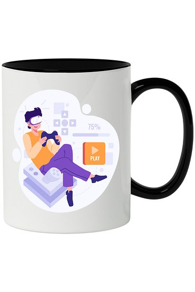 StoryGift Romania Cana Cu Jocuri Video, Consola, Vr, Joystick, Ps, Xbox, Multicolor 330 Ml, Cerami, Cu ,stg