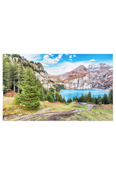 StoryGift Romania Tablou Canvas Priveliste Uimitoare A Lacului Jasna Cu Refle...