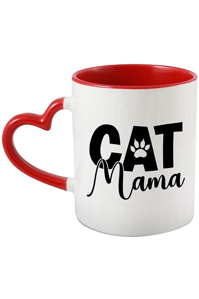 StoryGift Romania Mug for cat moms - love pets with Handle I, With,STG.