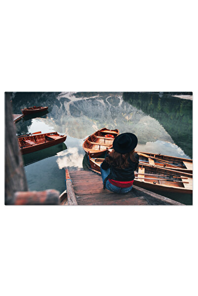 StoryGift Romania Tablou Canvas - Relaxare La Rau In Mijlocul Naturii