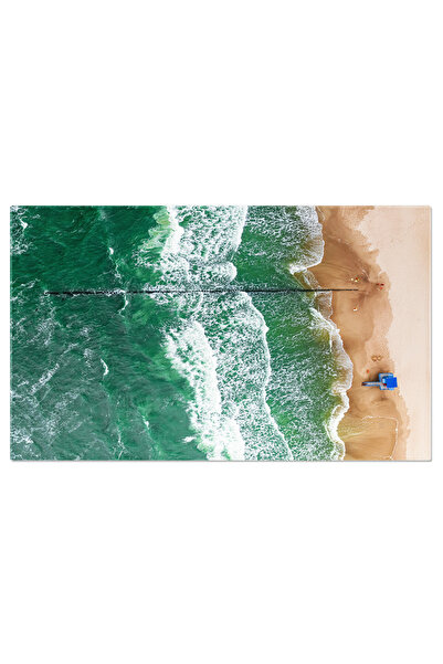 StoryGift Romania Tablou Canvas Turnul Salvamarului Inundat De Valuri Mari La Marea Baltica O Imagine Impresiona