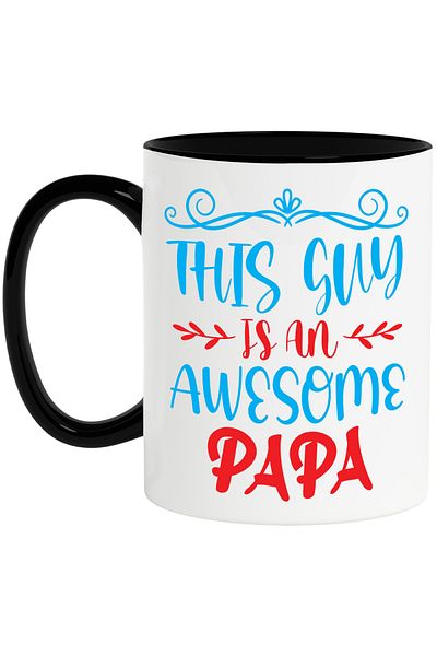 StoryGift Romania Mug for an appreciated and respected father with the message "This guy is an awesome pap, With ,STG .