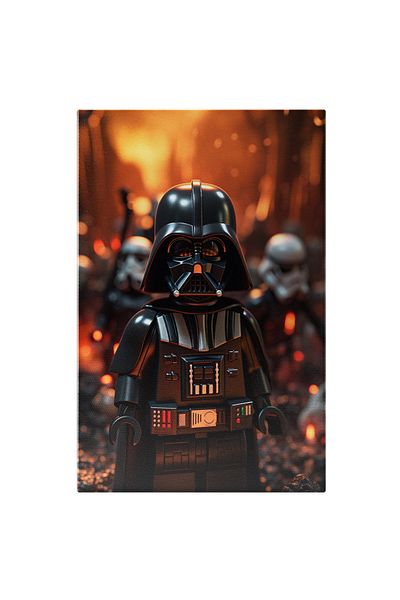 StoryGift Romania Tablou Canvas: Star Wars In Stil Lego Armura, Pelerina, Intuneric, Darth Vader, Fictiune, Car
