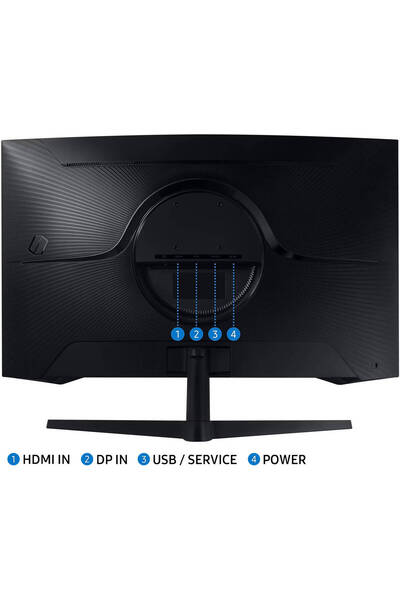 Samsung شاشة Odyssey G5 المنحنية للألعاب مقاس 32 بوصة، بدقة QHD (2560x1440)، ومعدل تحديث 165 هرتز واستجابة 1 مللي ثانية