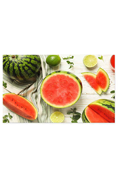 StoryGift Romania Tablou Canvas - Vara Si Fructe: Pepene Rosu, Suculenta Si Prospetime Naturala