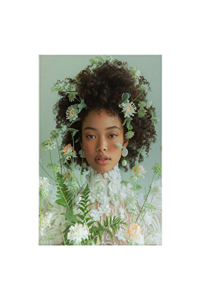 StoryGift Romania Tablou Canvas Primăvara În Imaginația Doamnei Arapcă Frunze...