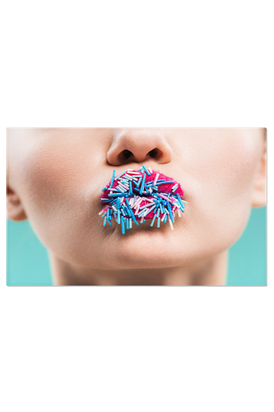 StoryGift Romania Tablou Canvas Stralucire Si Culoare Femeia Cu Fulgi De Zaha...