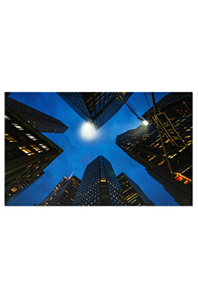 StoryGift Romania Tablou Canvas Peisaj Urban In Hong Kong, Apartament, Pod, O...